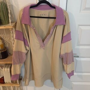 We the free clean prep polo